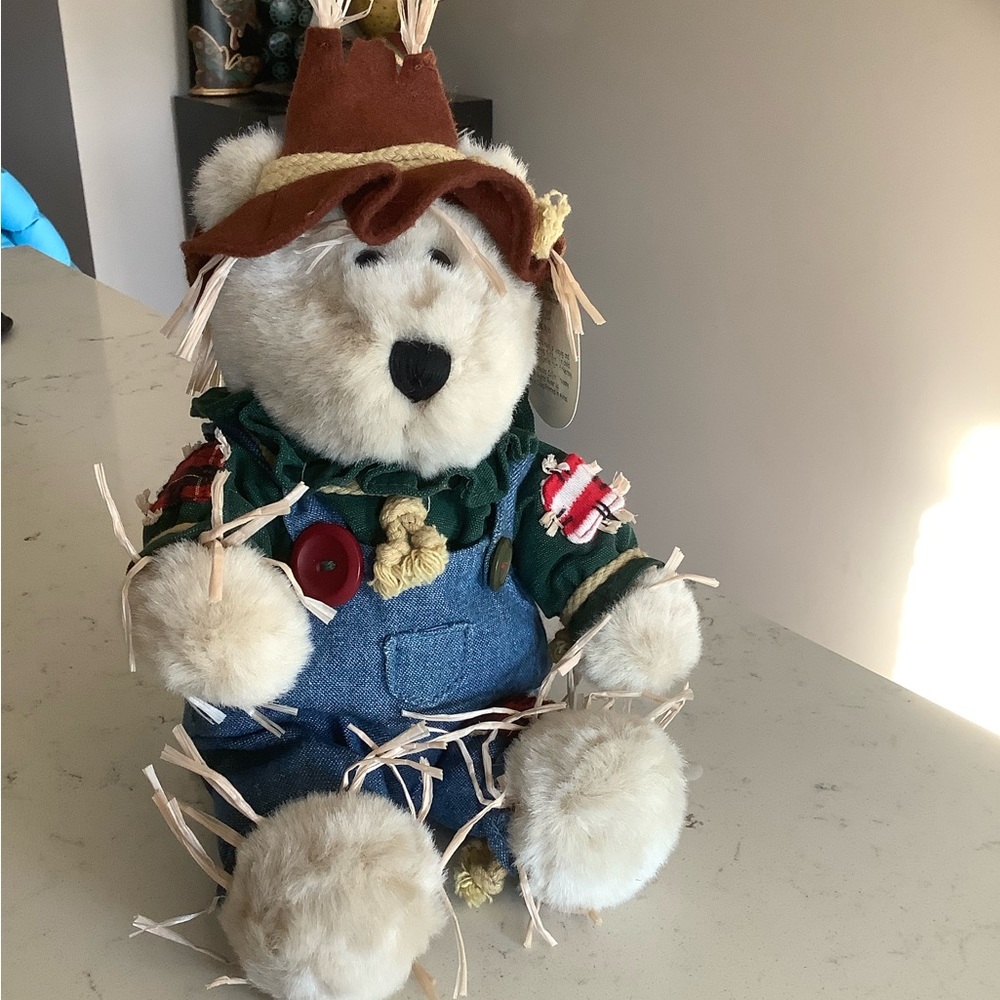 Vintage Starbucks coffee 16th edition Bonita Bearista scarecrow Bear plush 2001